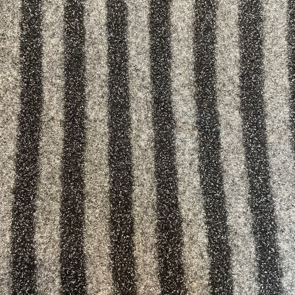 T by Alexander Wang Gray Stripe Hooded Fringe Designer Pullover Sweater Size XS - Picture 10 of 12